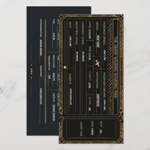 Carte d'embarquement de compagnie aérienne vintage