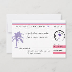 Carte d'embarquement de RSVP VERS la THAÏLANDE