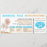 carte d'embarquement destination mariage