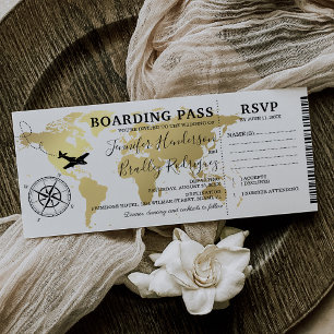 Carte d'embarquement Destination Mariage Carte du