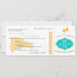 Carte d'embarquement Enregistrer la date en Républ