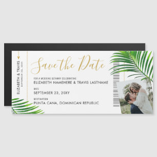 Carte d'embarquement moderne Tropical Enregistrer