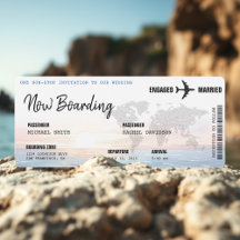 Carte d'embarquement Ocean Sunset Destination Mari