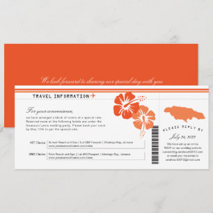 Carte d'embarquement pour hébergement Hibiscus Jam