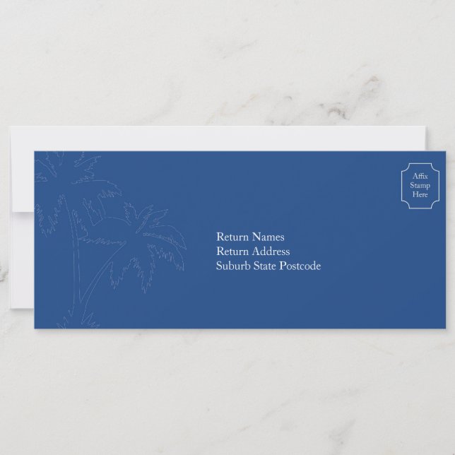 Carte d'embarquement pour le RSVP de mariage à Bal (Devant)