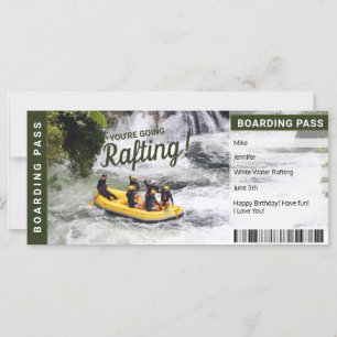 Carte d'embarquement pour Rafting River Trip