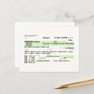 Carte d'embarquement - Rétro