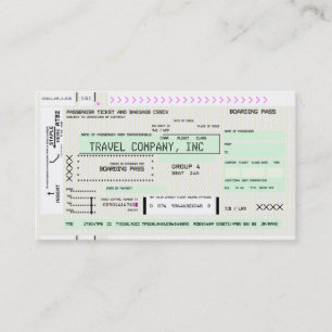 Carte d'embarquement sur ligne personnalisée