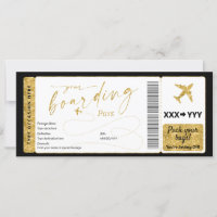 Carte d'embarquement Surprise faux billet d'avion