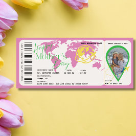 Carte d'embarquement surprise pour la fête des Mèr