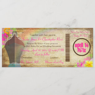 Carte d'embarquement vintage PixDezines/bateau de 