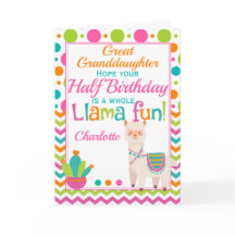 Demi-anniversaire Cute Llama 6 mois