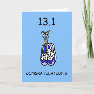 Carte Demi Marathon Félicitations pour Homme.