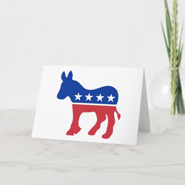 Carte Democratic Notecard (Devant)
