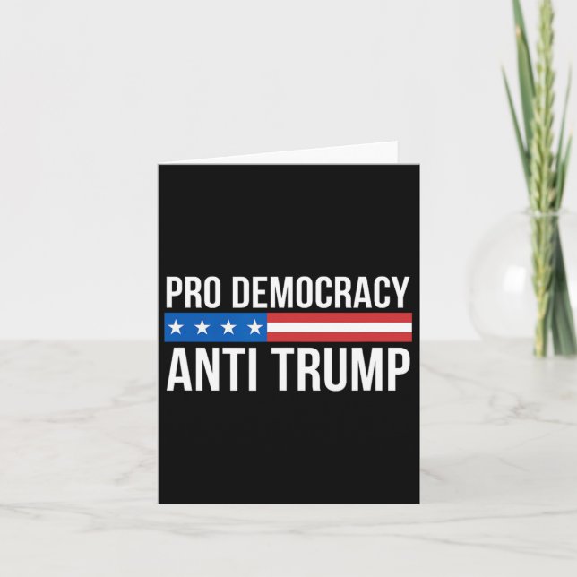 Carte Démocratie - Anti Trump - (Devant)