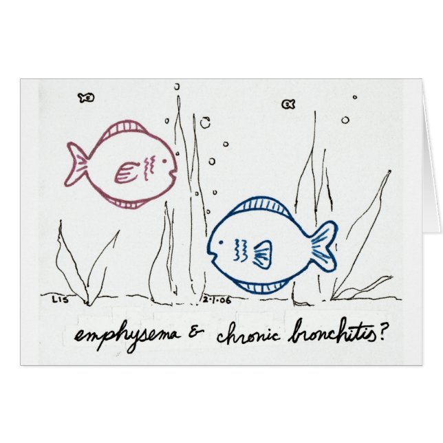 Carte d'emphysème et de bronchite chronique (Devant horizontal)