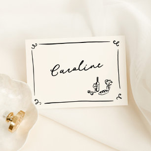 Carte d'emplacement à main lunaire
