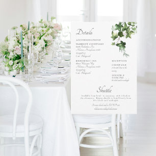 Carte d'encart d'invitation de mariage à l'aquarel
