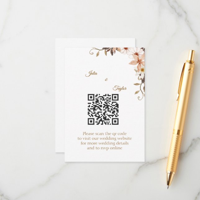 Carte d'encart simple minimal (Devant/Arrière en situation)