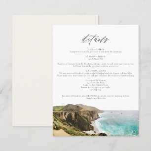 Carte d'enceinte Watercolor Big Sur California