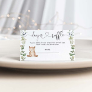 Carte d'enclos pour le billet de tirage au sort de