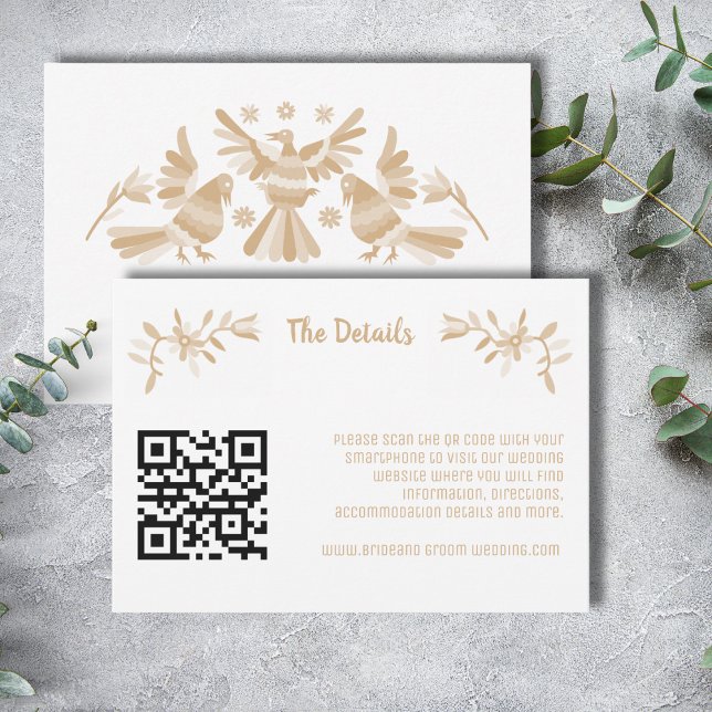 CARTE D'ENCOMBREMENT BEIGE OTOMI MEXICAN (Créateur téléchargé)