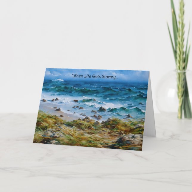 Carte d'encouragement à la vie et à la mer (Devant)