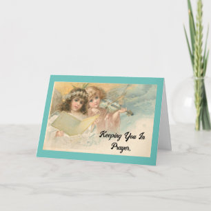 Carte d'encouragement Angels vintages