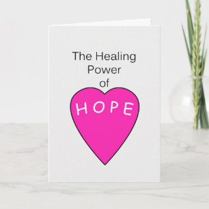 Carte d'encouragement au cancer pour la guérison d