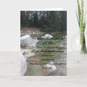 Carte d'encouragement d'abus domestique