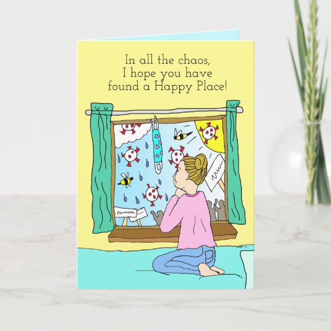 Carte d'encouragement dans les temps chaotiques (Devant)