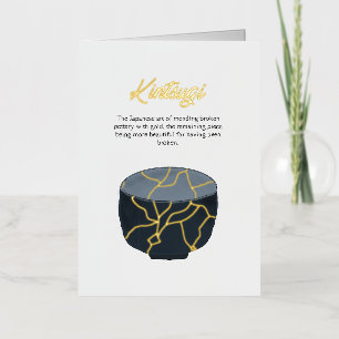 Carte d'encouragement Kintsugi Golden Joinery
