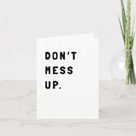 Carte d'encouragement sarcastique amusante