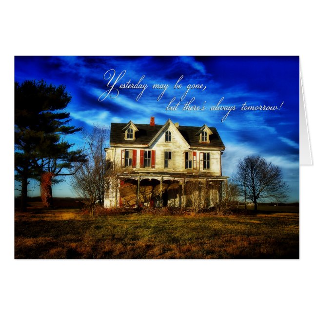 Carte d'encouragement - Toujours demain (Devant horizontal)