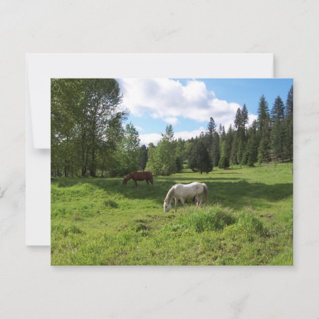 Carte d'encouragement Verte Vallée Bible Verse (Devant)