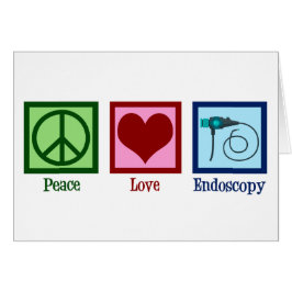 Carte d'endoscopie Peace Love