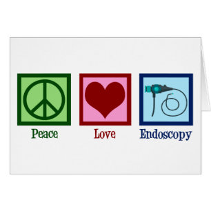 Carte d'endoscopie Peace Love