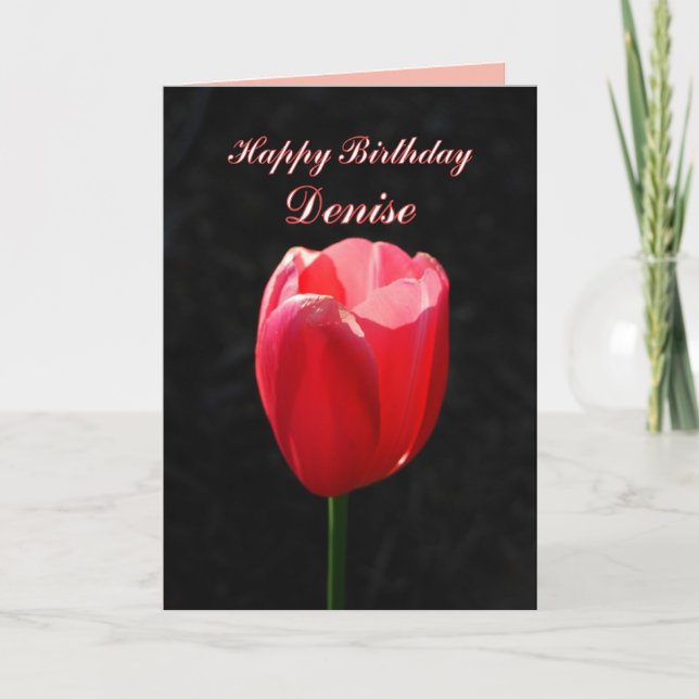 Carte Déni d'anniversaire de Red Tulip (Devant)