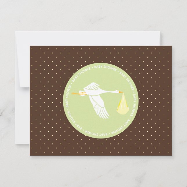 Carte d'enregistrement de Baby shower Storm - Brow (Devant)