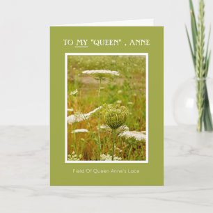 Carte Dentelle de la reine Anne/Joyeux anniversaire à ma
