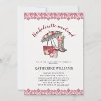 Dentelles et fleurs Bachelorette week-end Invitati