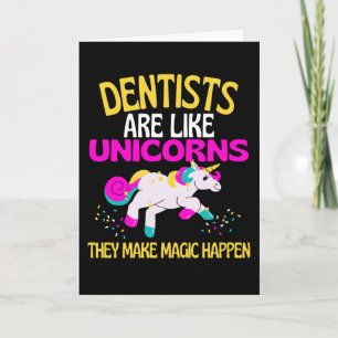 Carte Dentist Unicorn, Magique Unicorne Dentistes