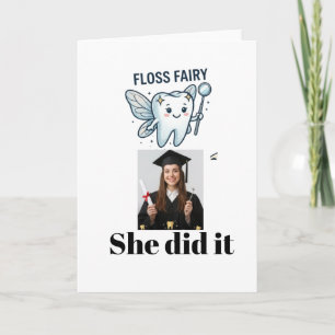 Carte Dentiste Hygiéniste Diplômée Fil de Soie Fée Perso