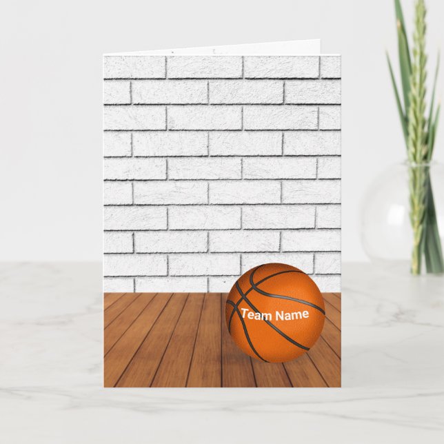 Carte d'entraîneur de basket-ball Merci (Devant)