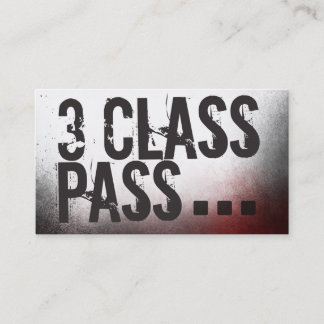 Carte d'entrée de classe Fitness Carte de visite 3
