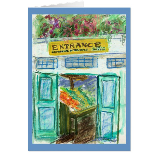 Carte d'entrée du marché (Devant)