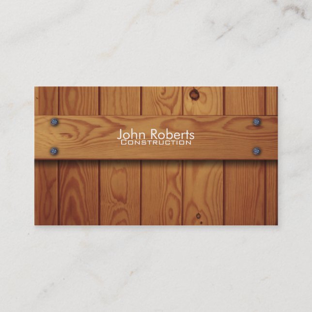 Carte d'entreprise de construction (Devant)