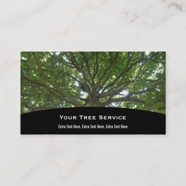 Carte d'entreprise de services d'arbre (Devant)