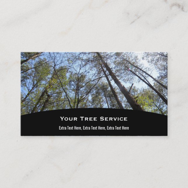 Carte d'entreprise de services d'arbre (Devant)