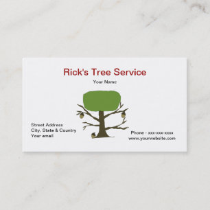 Carte d'entreprise de services d'arbre